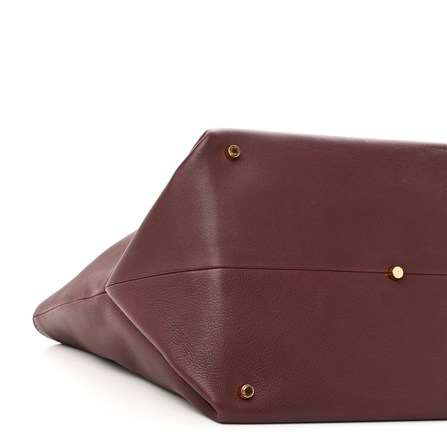 Khaite Pebbled Calfskin Medium Amelia Tote Burgundy 8 of 9