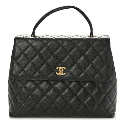 Chanel Caviar Quilted Jumbo Kelly Flap Black 1 of 11