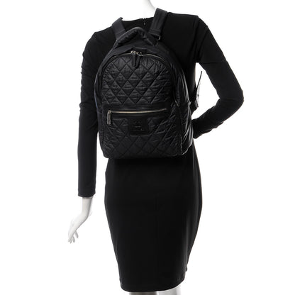Chanel Nylon Quilted Coco Cocoon Backpack Black 2 of 7