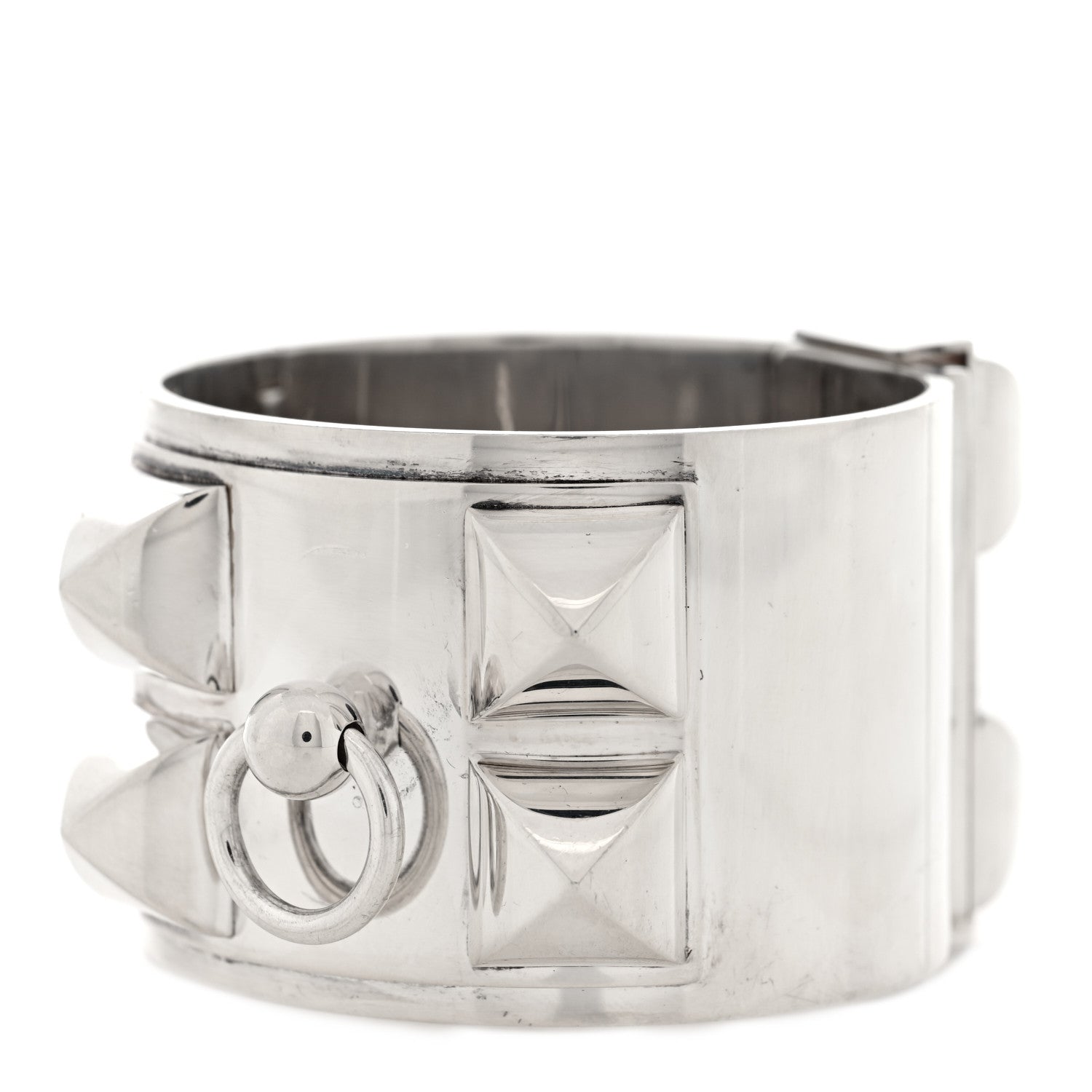 Hermes Sterling Silver Collier De Chien Bracelet 1 of 3