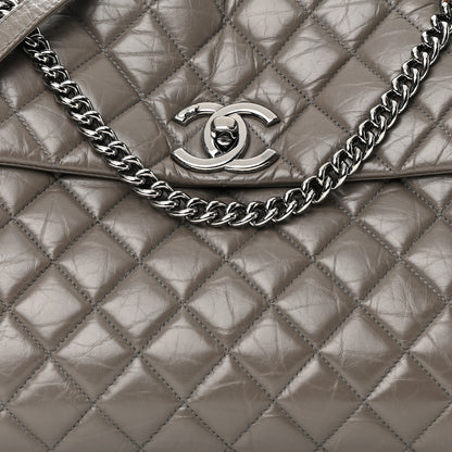 Chanel Aged Calfskin Medium Lady Pearly Flap Grey 8 of 16