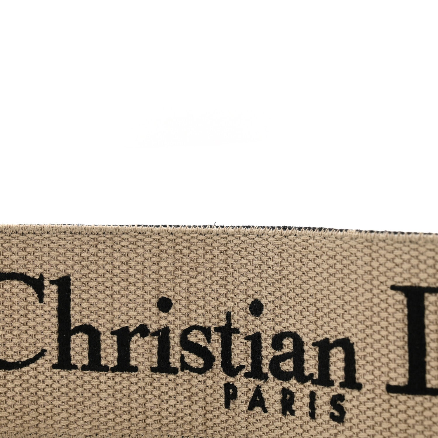 Christian Dior Canvas Embroidered Shoulder Strap Black 6 of 8
