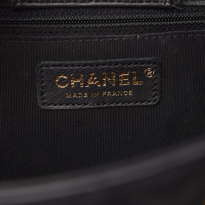 Chanel Calfskin Quilted Large CC Shopping Tote Black 6 of 10