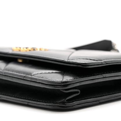 Chanel Lambskin Quilted Chanel 19 Wallet On Chain WOC Black 10 of 14
