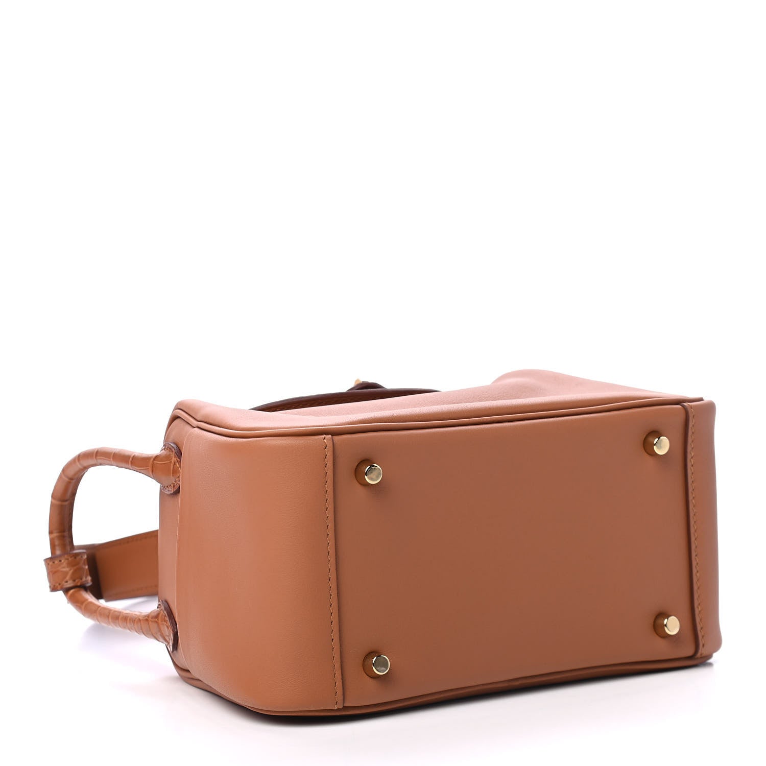 Hermes Matte Alligator Swift Mini Touch Lindy 20 Gold 4 of 9