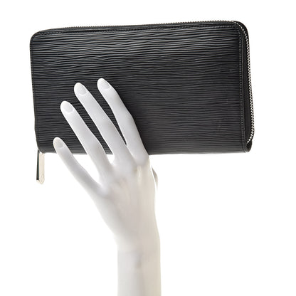 Louis Vuitton Epi Zippy Organizer Wallet Black 2 of 15