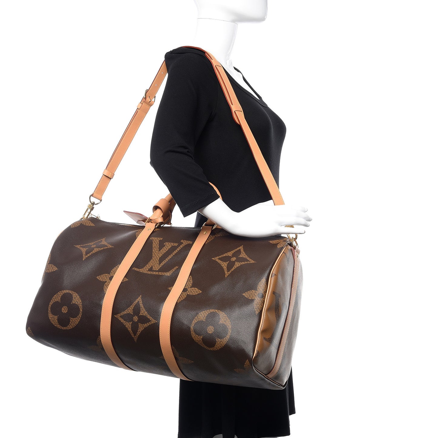 Reverse Monogram Giant Keepall Bandouliere 50
