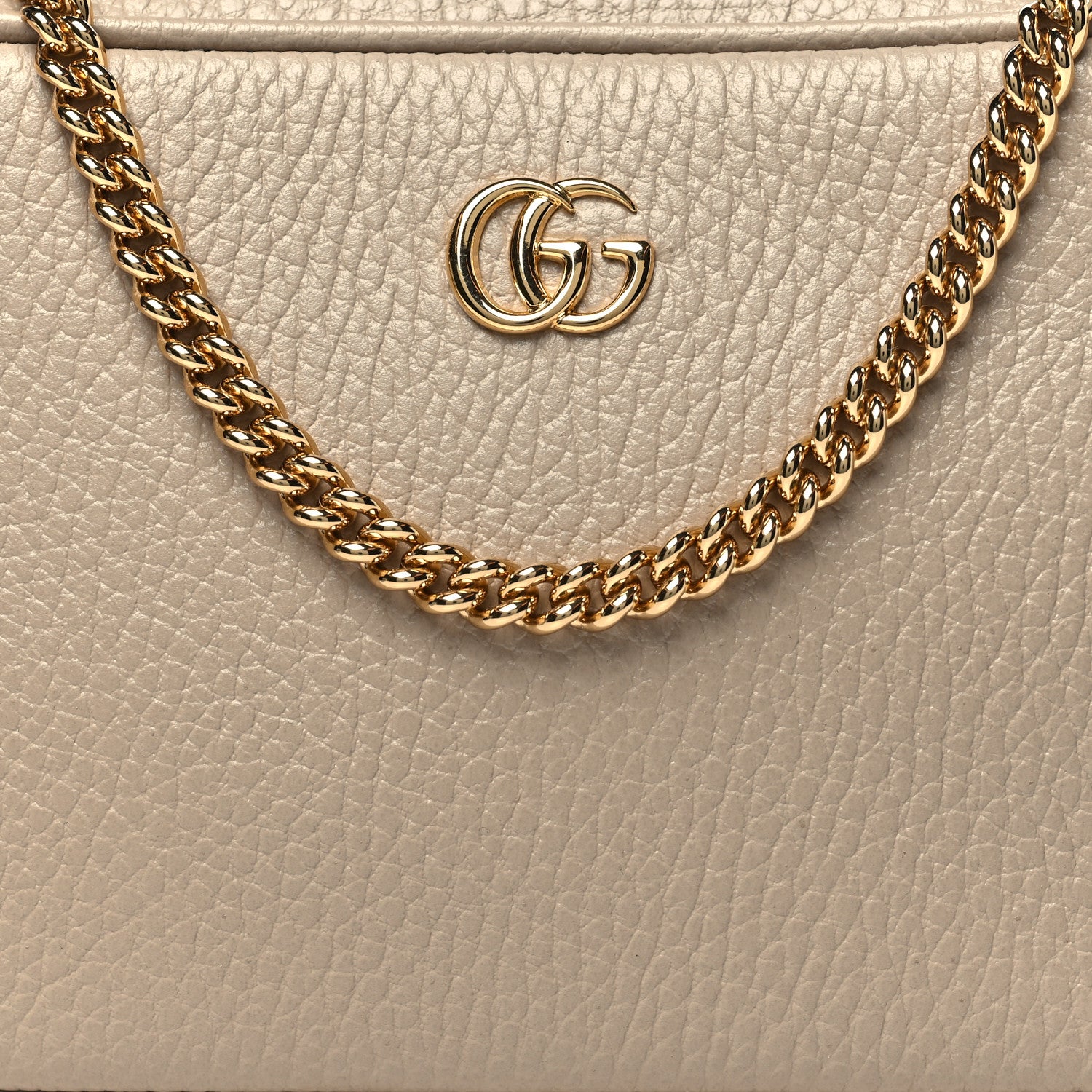 Gucci Dollar Calfskin Super Mini GG Marmont Chain Shoulder Bag Beige 8 of 10
