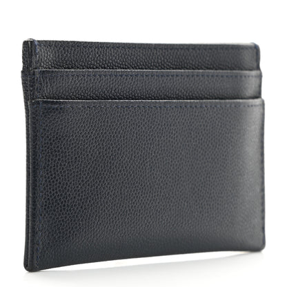 Chanel Caviar Timeless CC Card Holder Navy 3 of 8