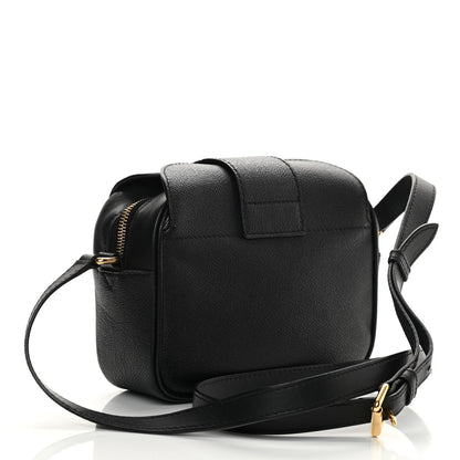 Burberry Soft Grain Calfskin Small Buckle Zip Bag Black 3 of 17