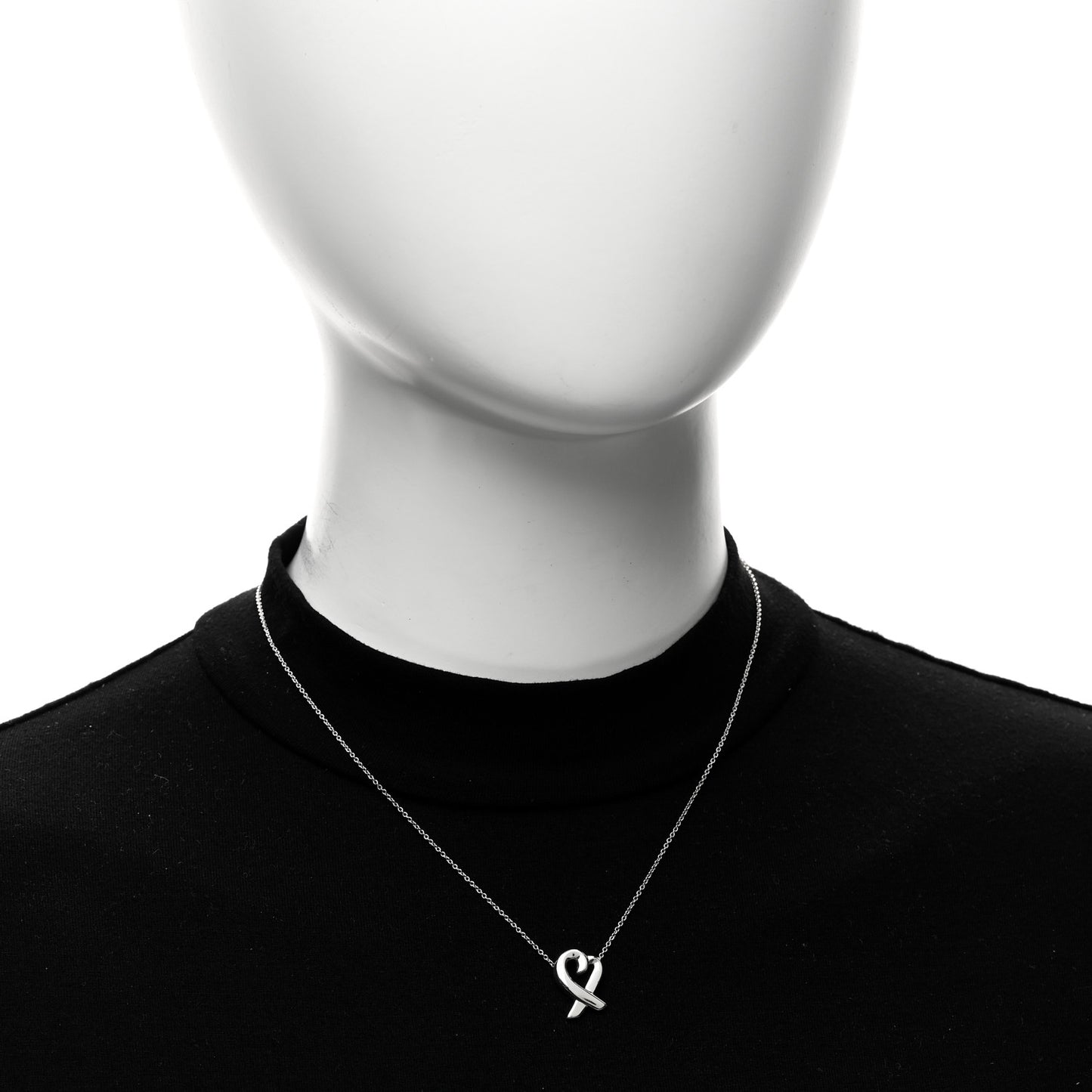 Sterling Silver Paloma Picasso Loving Heart Pendant Necklace