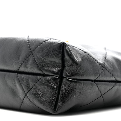 Chanel Shiny Calfskin Quilted Mini Chanel 22 Black 10 of 10