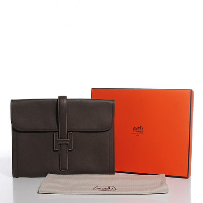 Hermes Epsom Jige 34 GM Clutch Etoupe 8 of 8