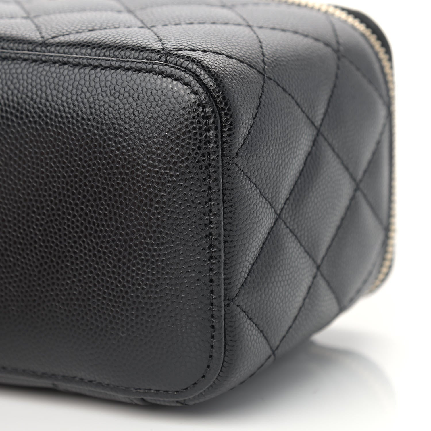 Chanel Caviar Quilted Small Vanity Case With Chain Black 9 of 9