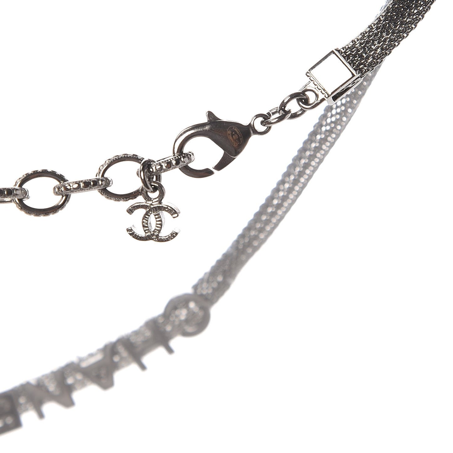 Ruthenium Logo Choker Necklace