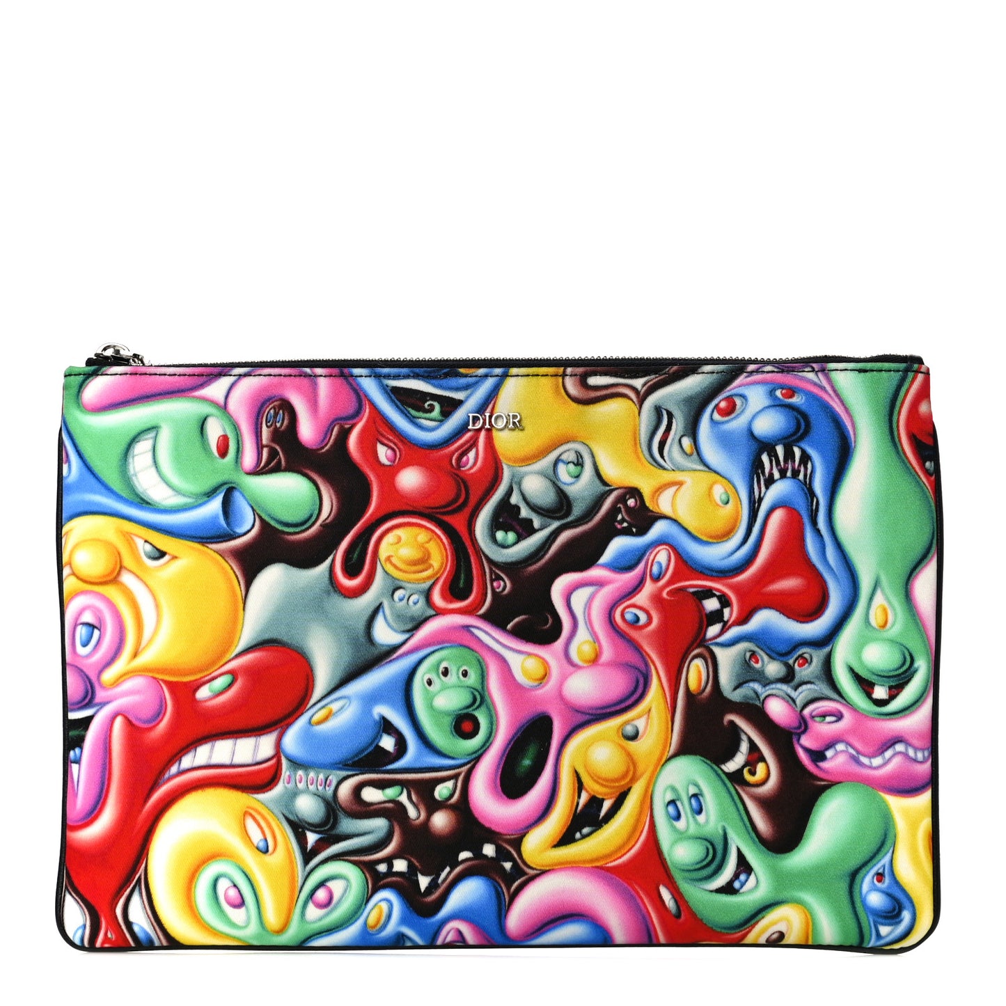 X KENNY SCHARF Nylon Zip Pouch Multicolor