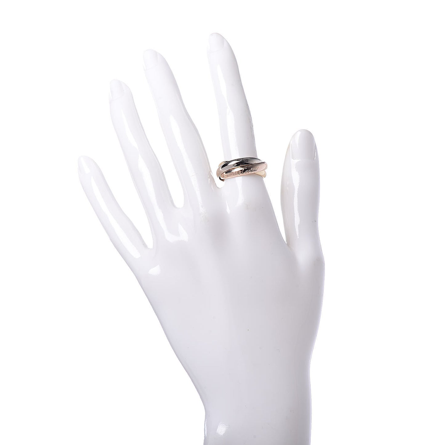 18K Pink Yellow White Gold Classic Les Must De Trinity Ring 53 6.25