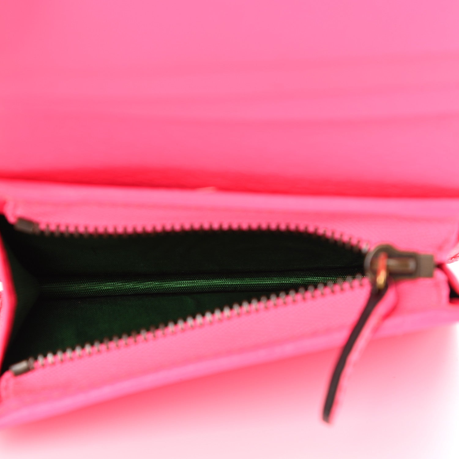 Gucci Calfskin Flora Print Zumi Card Case Fuxia Fluo 5 of 12