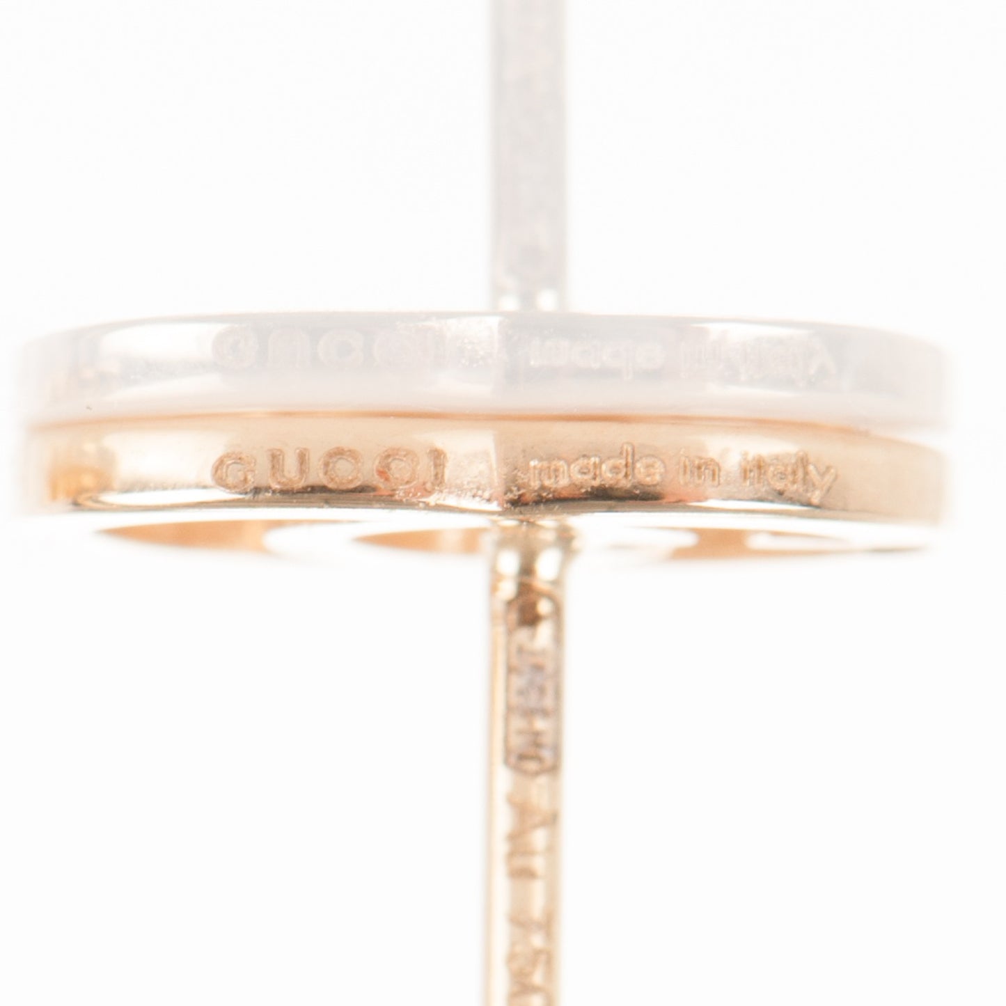 18K Yellow Gold GG Tissue Stud Earrings