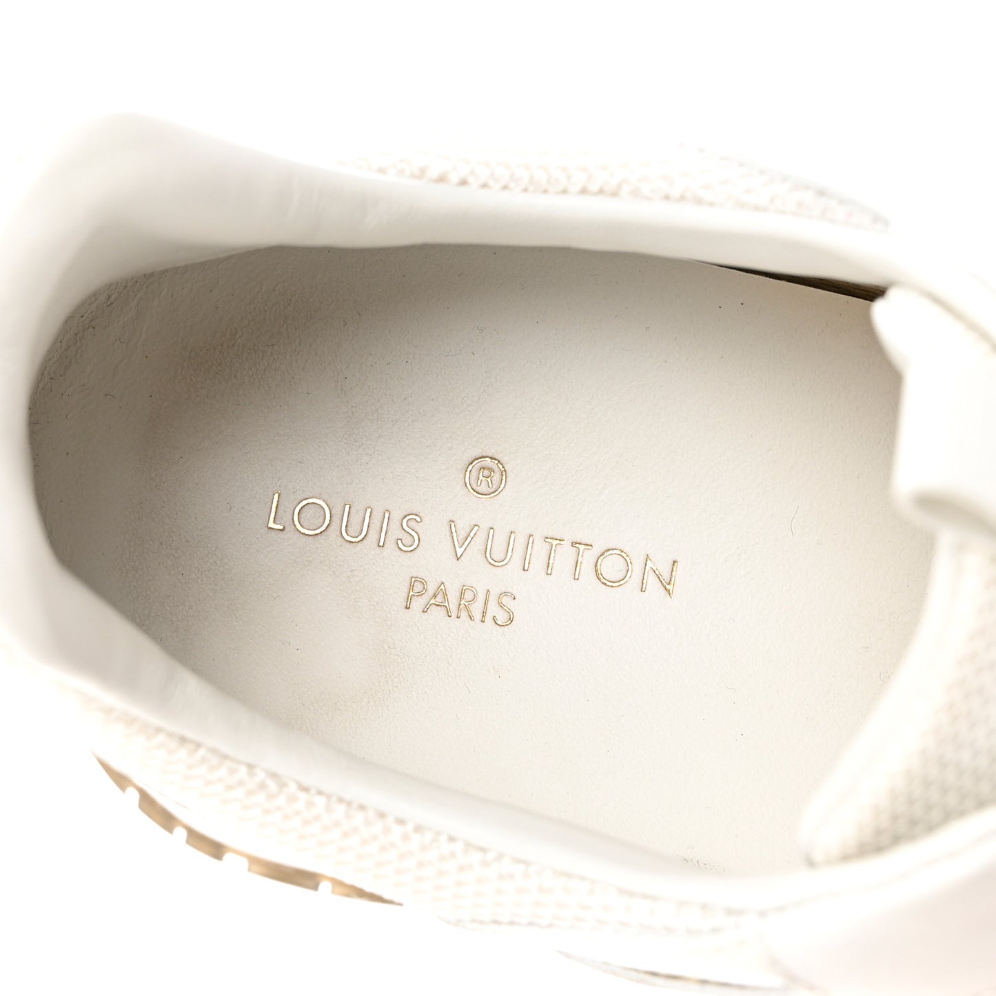 Calfskin Mesh Run Away Sneakers 37 White