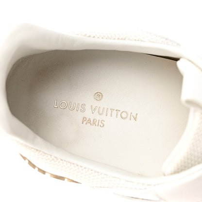 Louis Vuitton Calfskin Mesh Run Away Sneakers 37 White 6 of 10