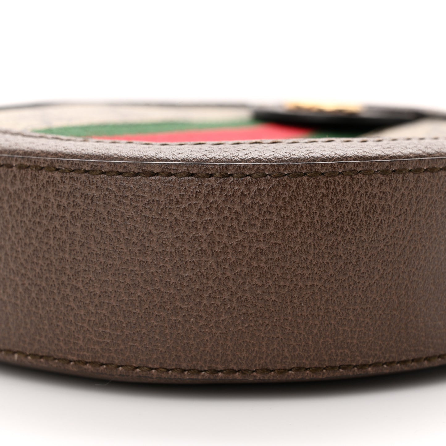 GG Supreme Monogram Web Mini Ophidia Round Shoulder Bag Brown