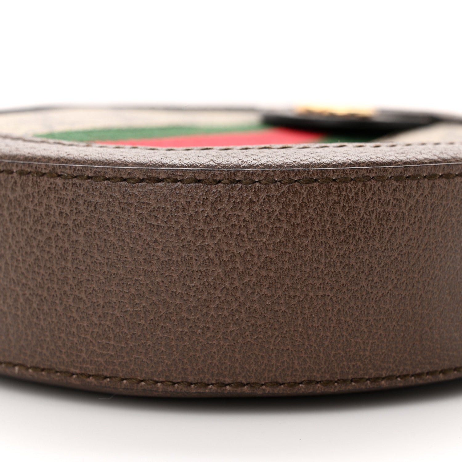 Gucci GG Supreme Monogram Web Mini Ophidia Round Shoulder Bag Brown 10 of 12