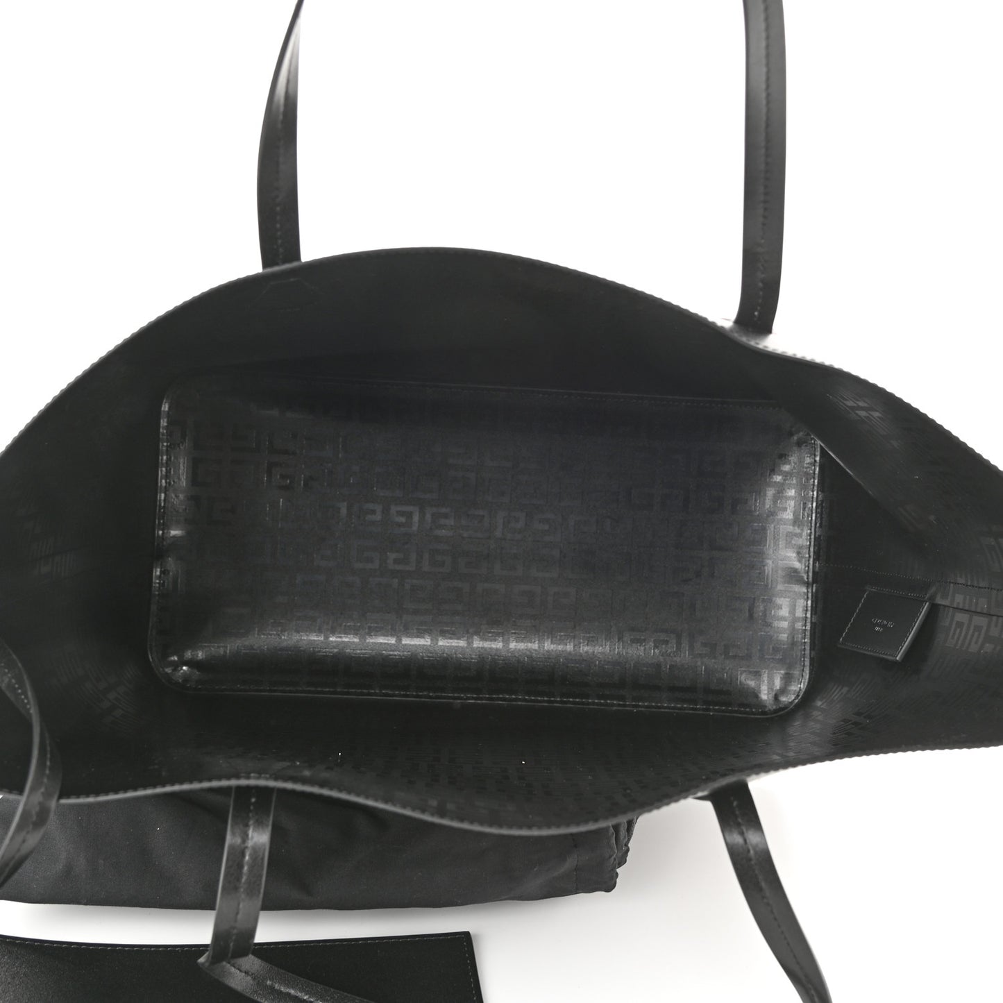 Smooth Calfskin Wing Shopping Bag Black