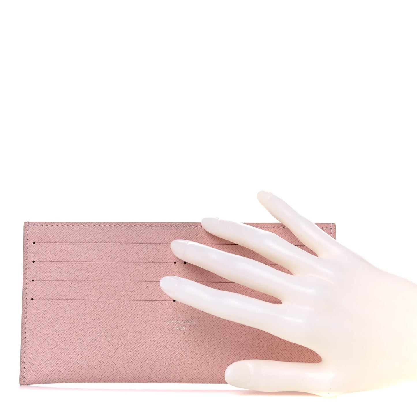 Calfskin Felicie Card Holder Insert Rose Ballerine