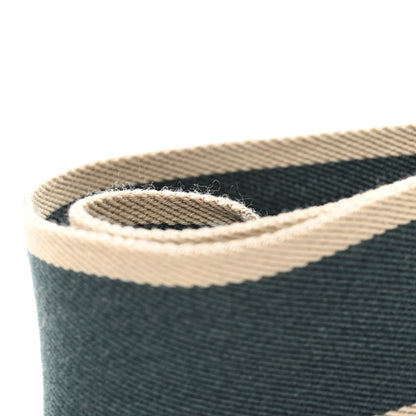 Celine Jacquard Wool Logo Short Strap Green Natural 4 of 4
