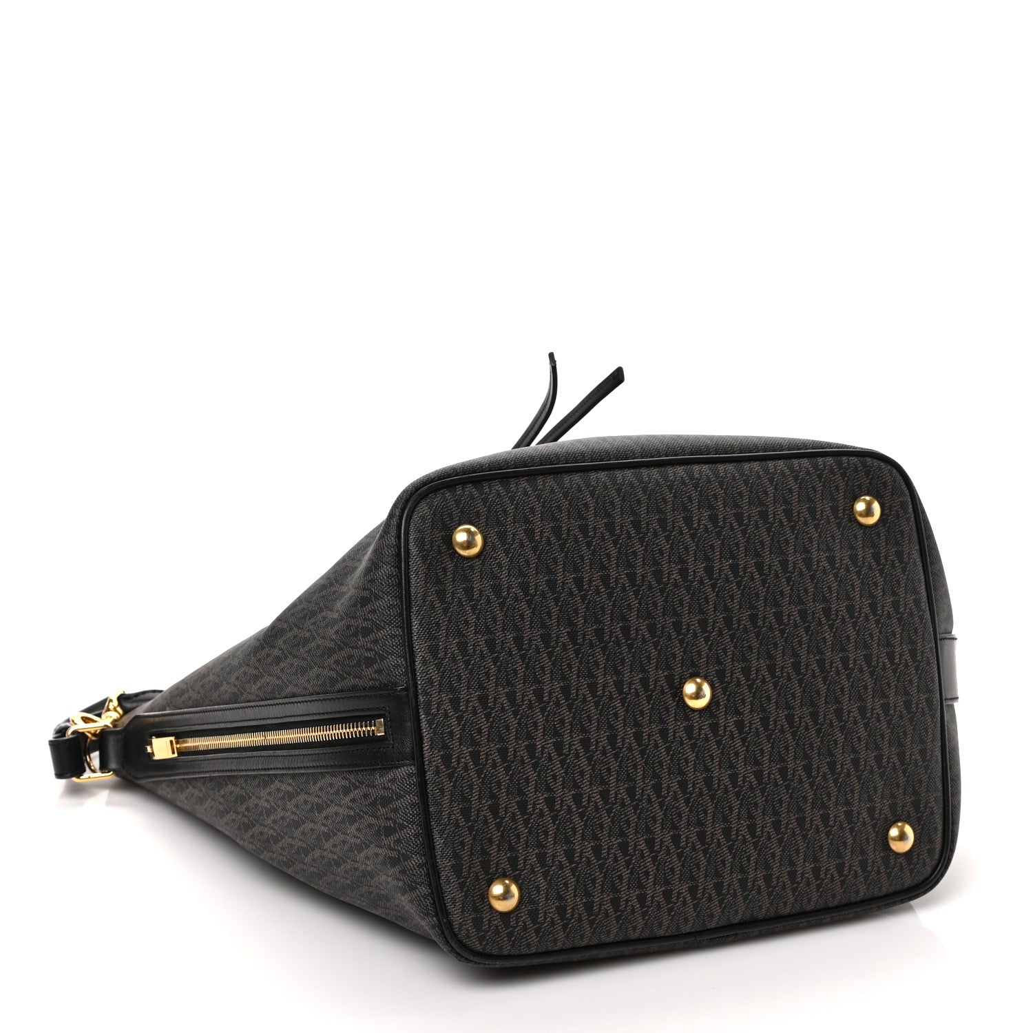 Saint Laurent Toile Classic Monogram Emmanuelle Bucket Bag Black 4 of 8