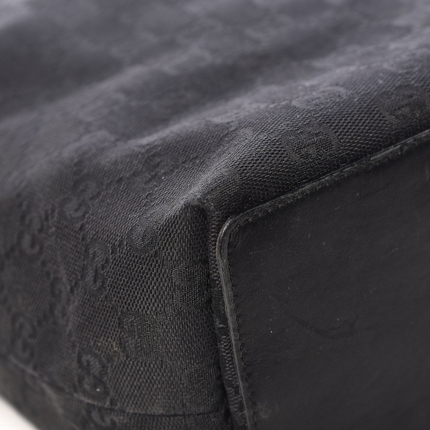 Monogram Bucket Tote Black