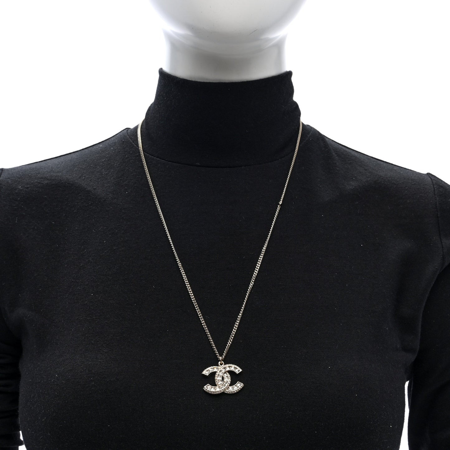Crystal CC Necklace Gold