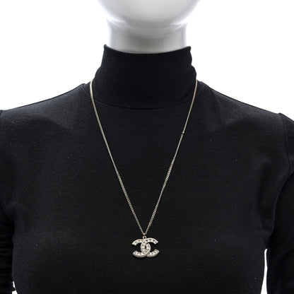 Chanel Crystal CC Necklace Gold 2 of 5