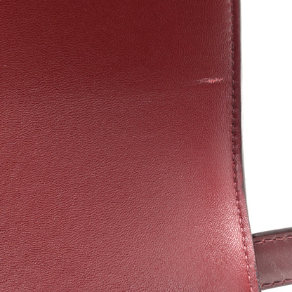 Celine Shiny Calfskin Medium Triomphe Light Burgundy 12 of 12