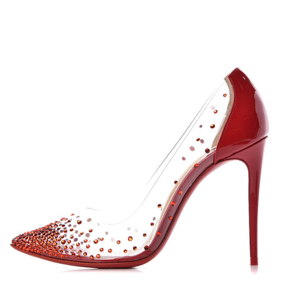 Christian Louboutin PVC Patent Degrastrass 100 Pumps 36 Red 1 of 9
