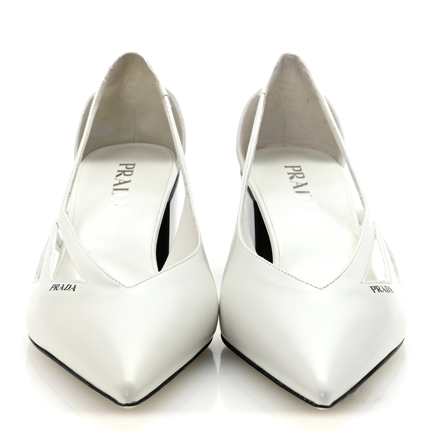 Spazzolato Cutout 55mm Pumps 39 White