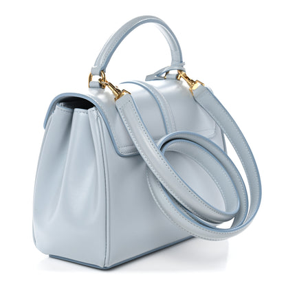 Celine Satinated Calfskin Mini 16 Top Handle Bag Pale Blue 3 of 10