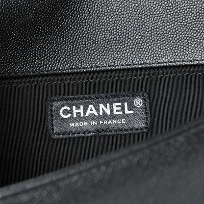 Chanel Caviar Quilted Medium Boy Flap So Black 6 of 8