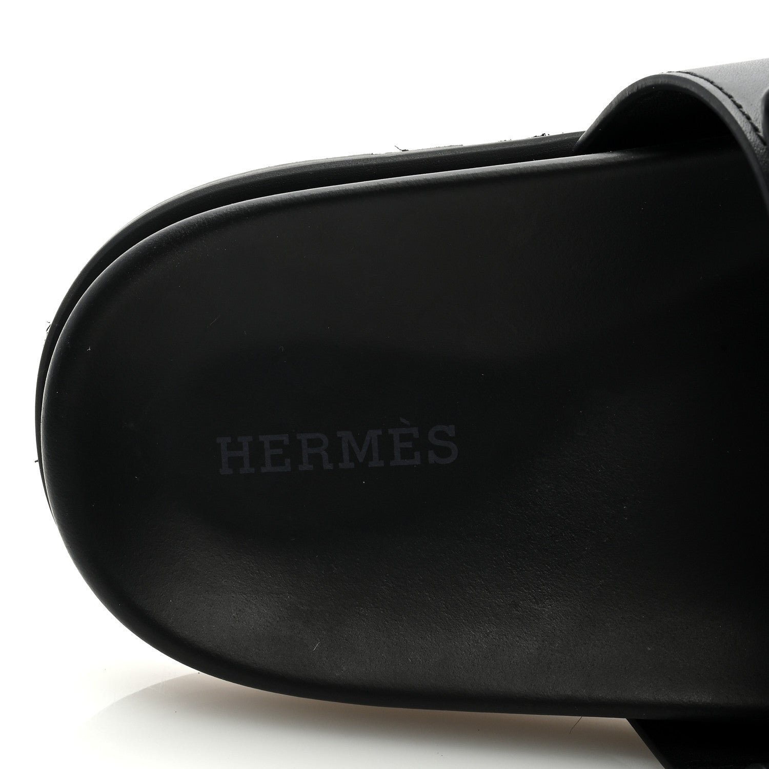 Hermes Calfskin Womens Chypre Sandals 38 Black 7 of 8