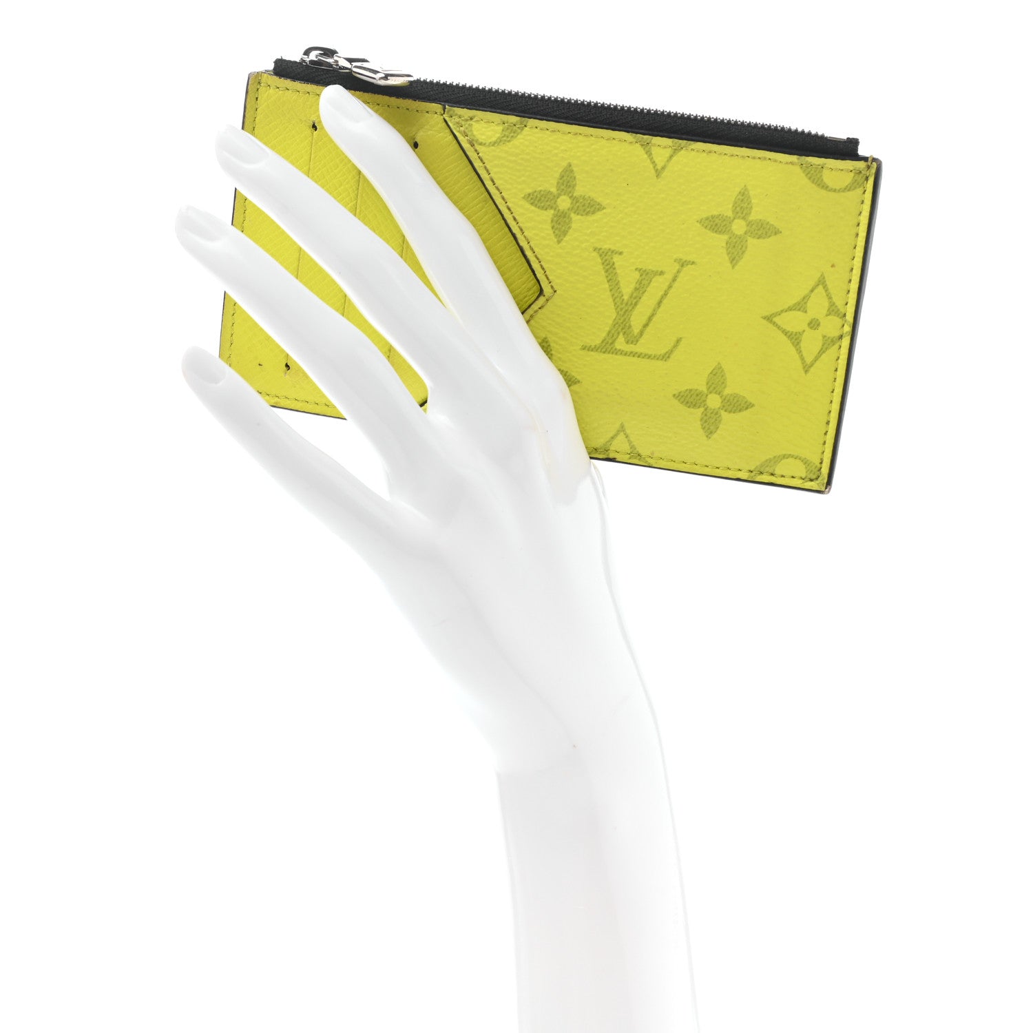 Louis Vuitton Monogram Taiga Coin Card Holder Yellow 3 of 10