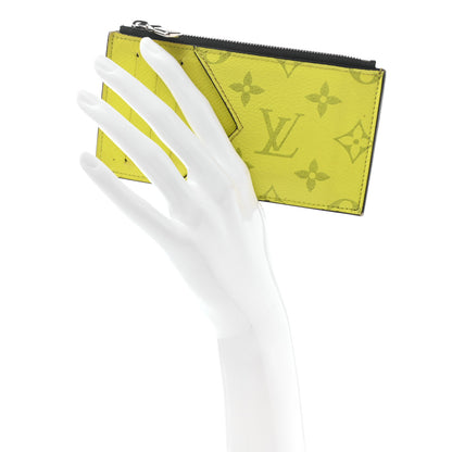 Louis Vuitton Monogram Taiga Coin Card Holder Yellow 3 of 10