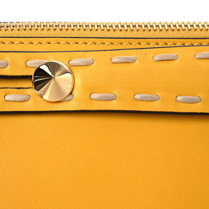 Fendi Vitello King Macro Stitchings Logo Medium By The Way Boston Bag Mimosa 16 of 17