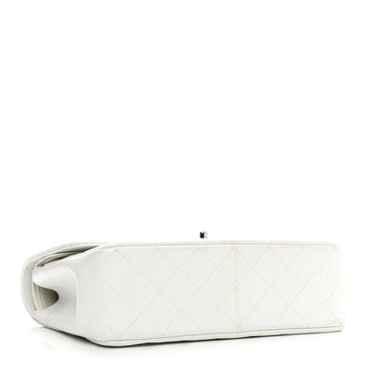 Chanel Caviar Quilted Jumbo Double Flap White 4 of 14