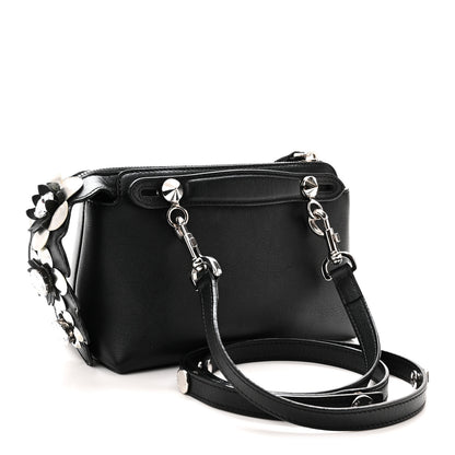 Fendi Shiny Nappa Crystal Croc Tail Mini By The Way Boston Bag Black Smoky Quartz 3 of 10