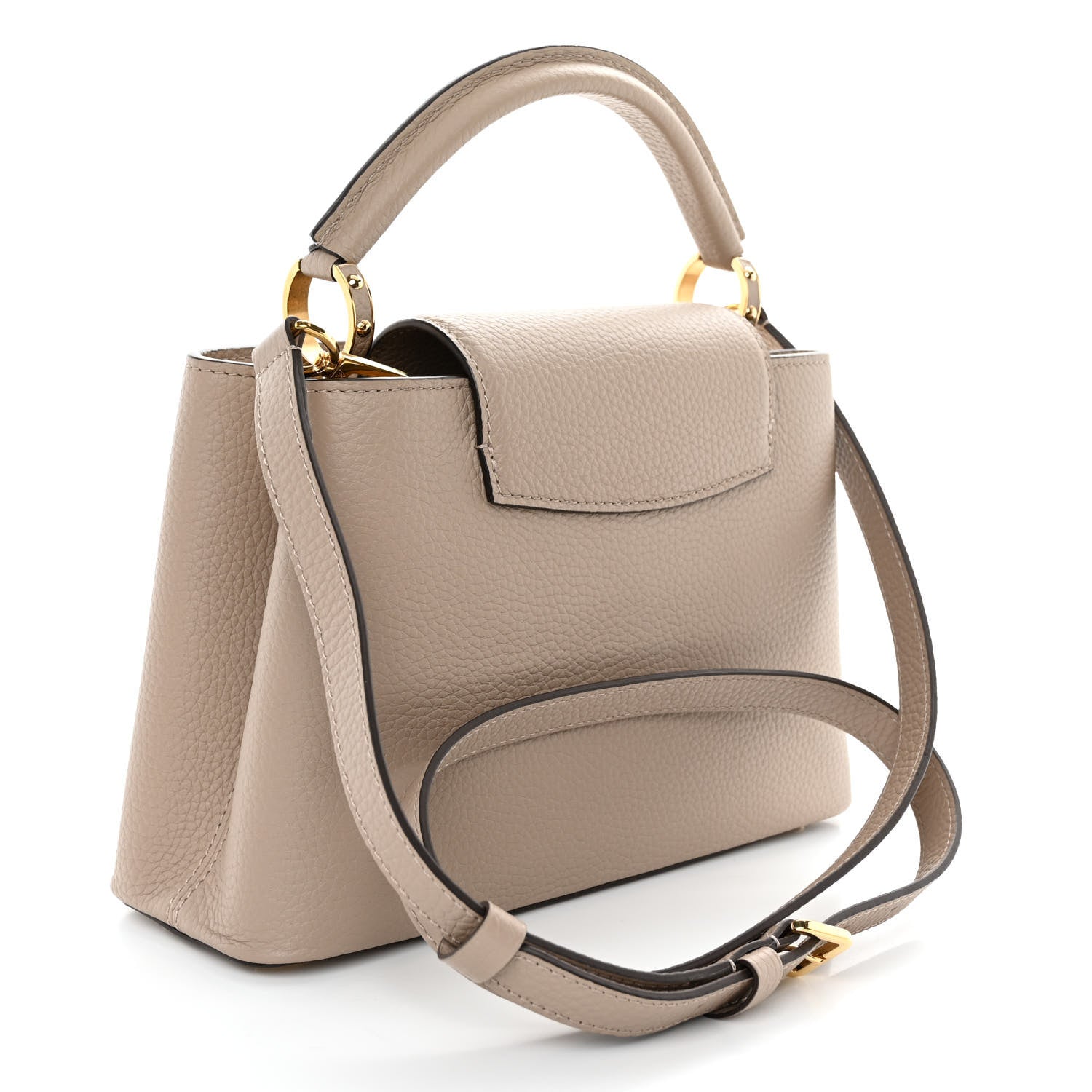 Louis Vuitton Taurillon Capucines BB Galet 3 of 9
