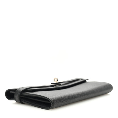 Hermes Epsom Kelly Longue Wallet Black 4 of 7
