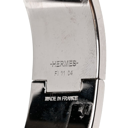 Hermes Enamel Wide Clic Clac H Bracelet PM White 4 of 4