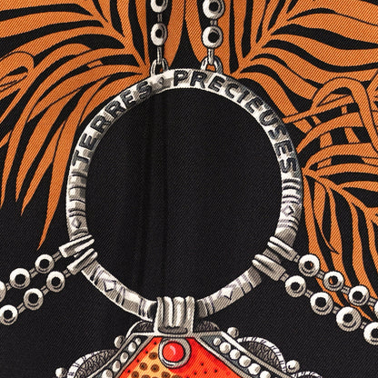 Hermes Silk Terres Precieuses Scarf 90 5 of 5