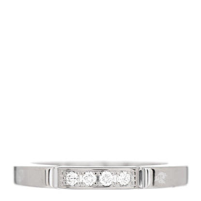 Cartier 18K White Gold Diamond Maillon Panthere Wedding Band Ring 49 5 1 of 4